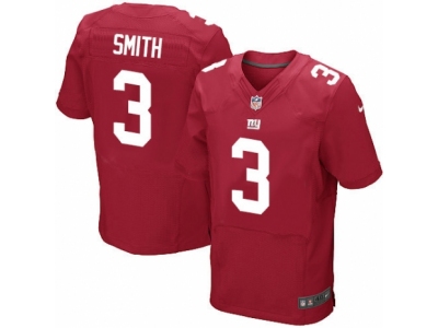 New York Giants 3 Geno Smith Elite Red Alternate NFL Jersey