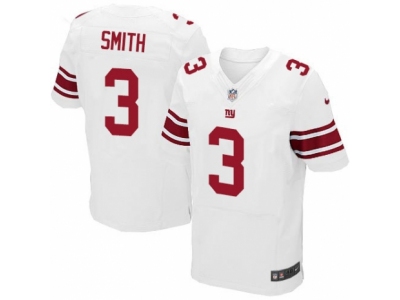 New York Giants 3 Geno Smith Elite White NFL Jersey