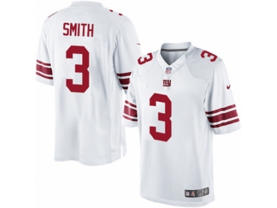 New York Giants 3 Geno Smith Limited White NFL Jersey