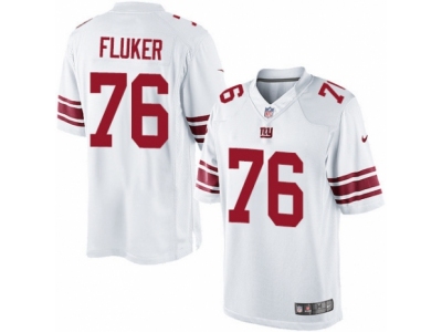New York Giants 76 D J Fluker Limited White NFL Jersey