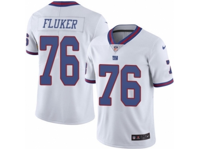 New York Giants 76 D J Fluker Limited White Rush NFL Jersey