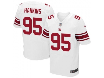 New York Giants 95 Johnathan Hankins Elite White Jersey