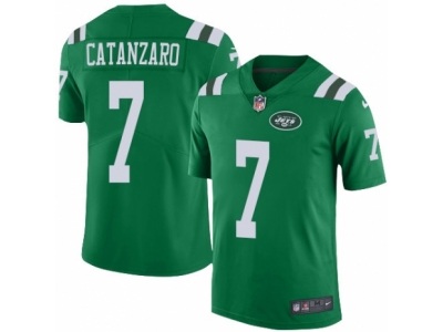 New York Jets 7 Chandler Catanzaro Limited Green Rush NFL Jersey