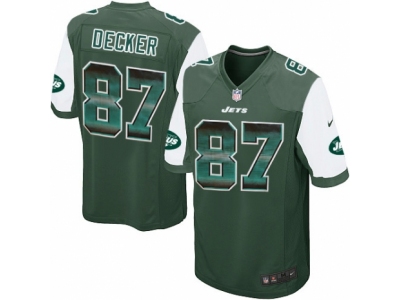 New York Jets 87 Eric Decker Limited Green Strobe NFL Jersey