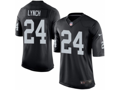 Oakland Raiders 24 Marshawn Lynch Limited Black Team Color NFL Jersey