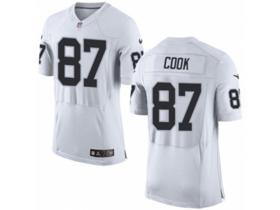 Oakland Raiders 87 Jared Cook Elite White NFL Jersey