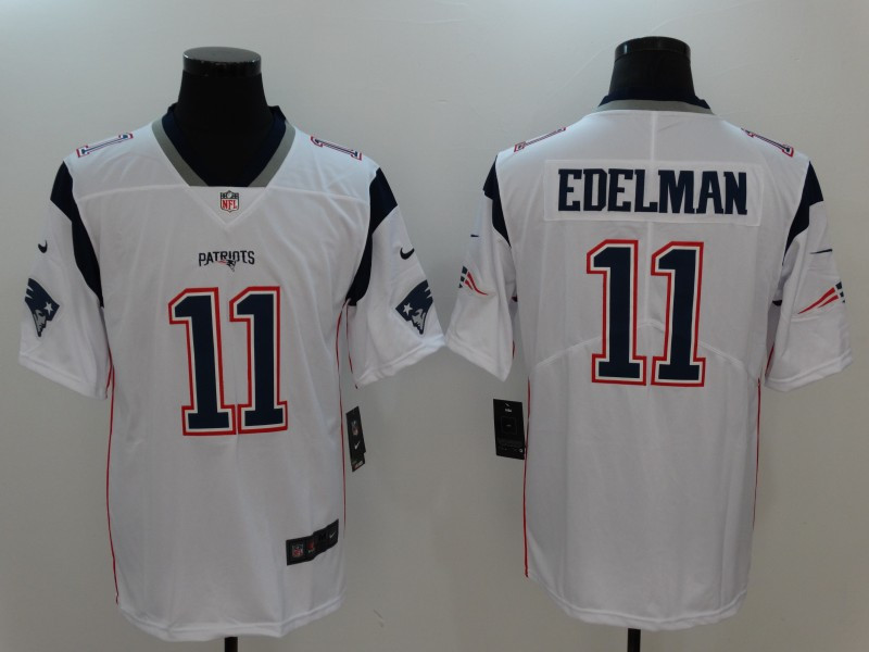 Patriots 11 Julian Edelman White Vapor Untouchable Player Limited Jersey