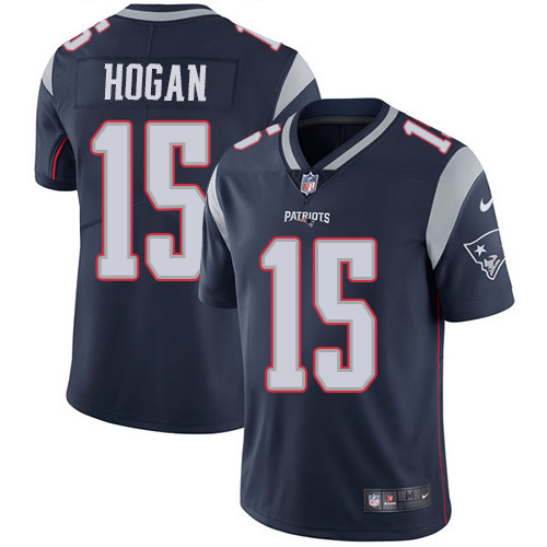 Patriots 15 Chris Hogan Navy Vapor Untouchable Player Limited Jersey