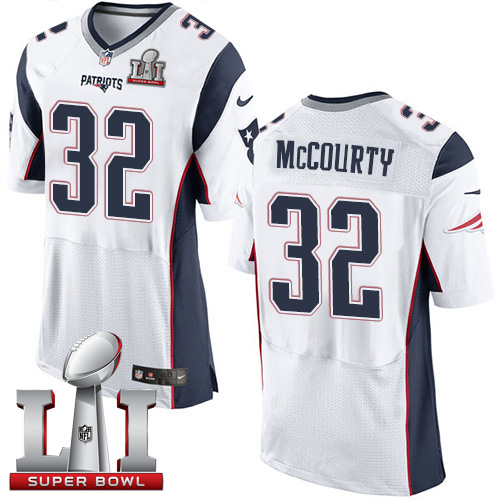 Patriots 32 Devin McCourty White Super Bowl LI 51 Men Stitched NFL New Elite Jersey