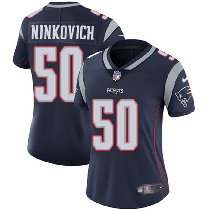 Patriots 50 Rob Ninkovich Navy Women Vapor Untouchable Limited Jersey
