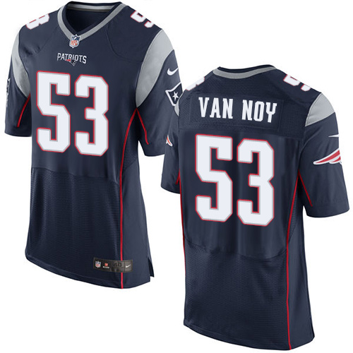 Patriots 53 Kyle Van Noy Navy Blue Team Color Men Stitched NFL Elite Jersey