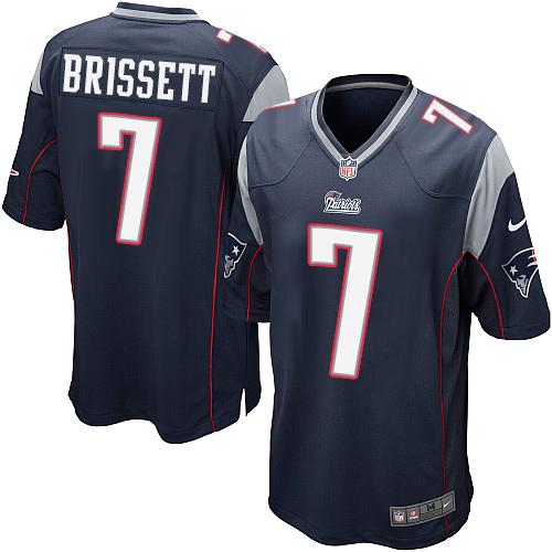 Patriots 7 Jacoby Brissett Navy Blue Team Color Youth Stitched NFL New Elite Jersey