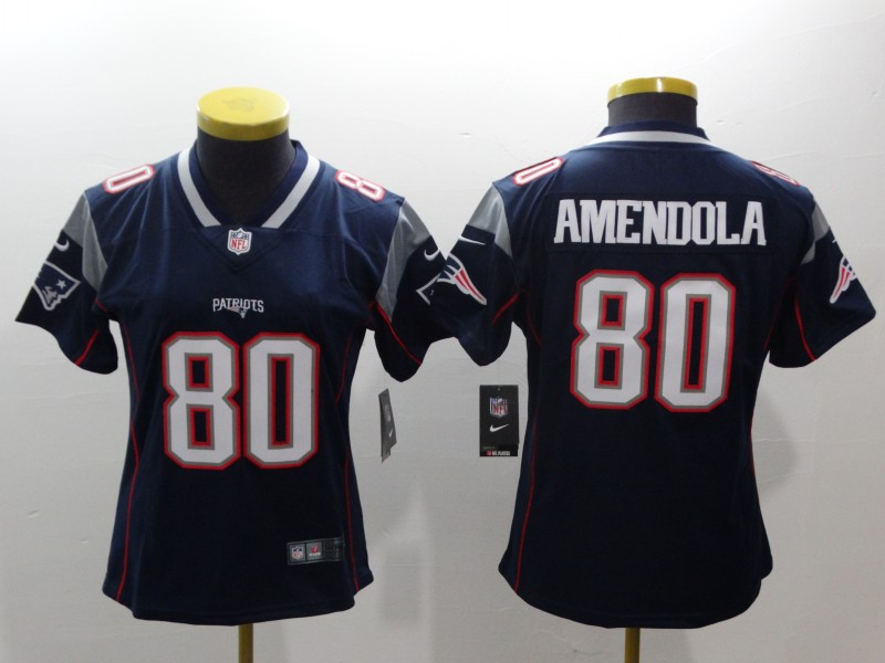 Patriots 80 Danny Amendola Navy Women Vapor Untouchable Player Limited Jersey