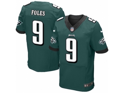 Philadelphia Eagles 9 Nick Foles Elite Midnight Green Team Color NFL Jersey