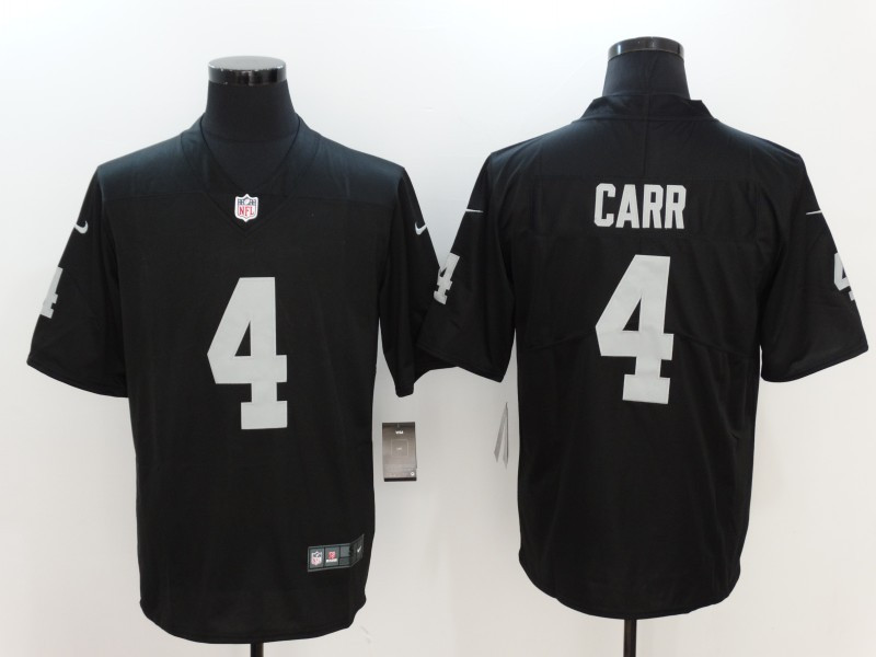 Raiders 4 Derek Carr Black Vapor Untouchable Player Limited Jersey