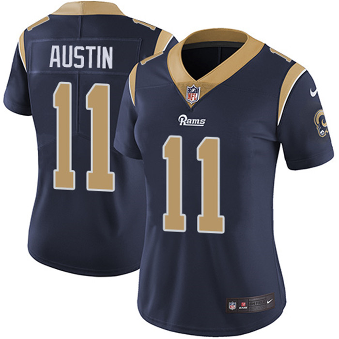Rams 11 Tavon Austin Navy Women Vapor Untouchable Limited Jersey