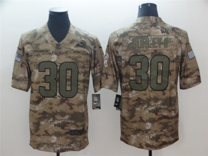 Rams 30 Todd Gurley II Camo Salute To Service Limited Jersey