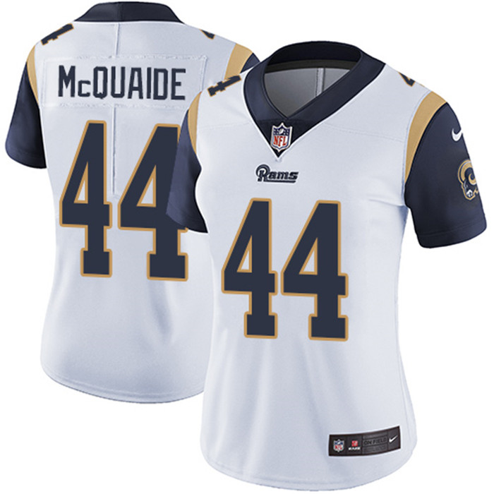 Rams 44 Jake McQuaide White Women Vapor Untouchable Limited Jersey