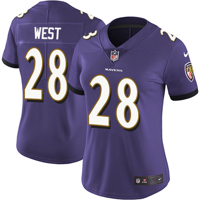 Ravens 28 Terrance West Purple Vapor Untouchable Limited Jersey