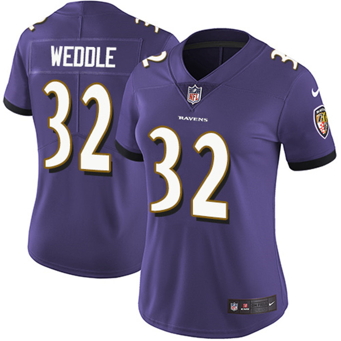 Ravens 32 Eric Weddle Purple Vapor Untouchable Limited Jersey
