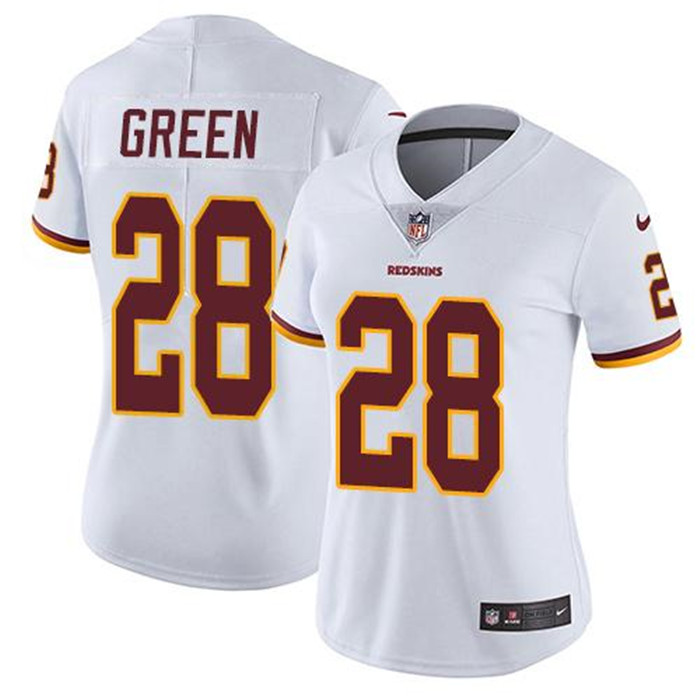 Redskins 28 Darrell Green White Women Vapor Untouchable Limited Jersey