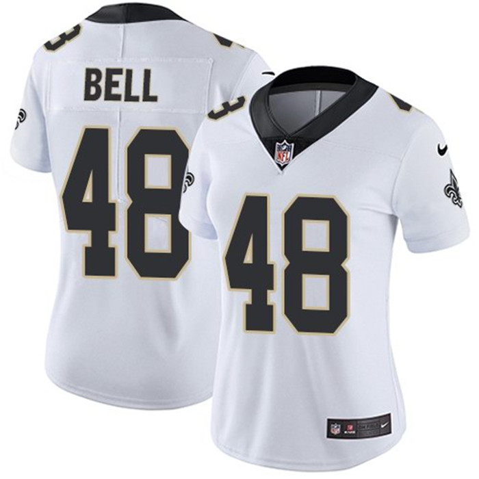 Saints 48 Vonn Bell White Women Vapor Untouchable Limited Jersey