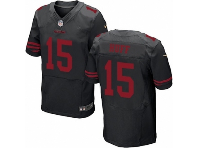 San Francisco 49ers 15 Josh Huff Elite Black NFL Jersey