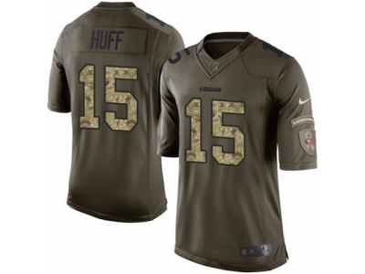 San Francisco 49ers 15 Josh Huff Limited Green Salute to Service NFL Jersey