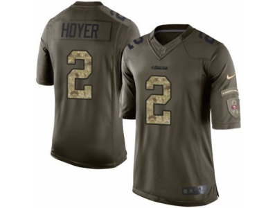 San Francisco 49ers 2 Brian Hoyer Limited Green Salute to Service NFL Jersey