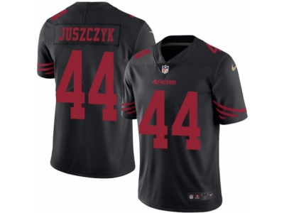 San Francisco 49ers 44 Kyle Juszczyk Limited Black Rush NFL Jersey