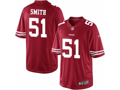 San Francisco 49ers 51 Malcolm Smith Limited Red Team Color NFL Jersey