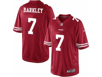 San Francisco 49ers 7 Matt Barkley Limited Red Team Color NFL Jersey