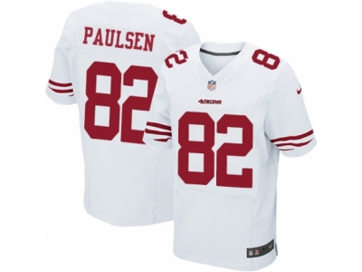 San Francisco 49ers 82 Logan Paulsen Elite White NFL Jersey