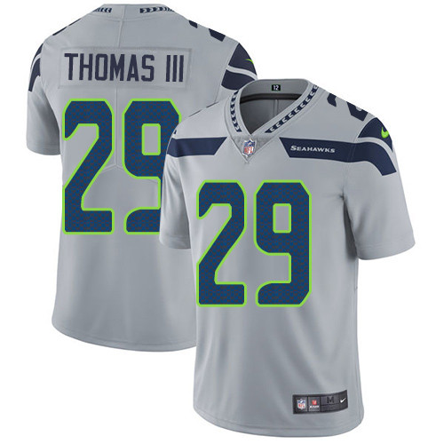 Seahawks 29 Earl Thomas III Gray Vapor Untouchable Player Limited Jersey