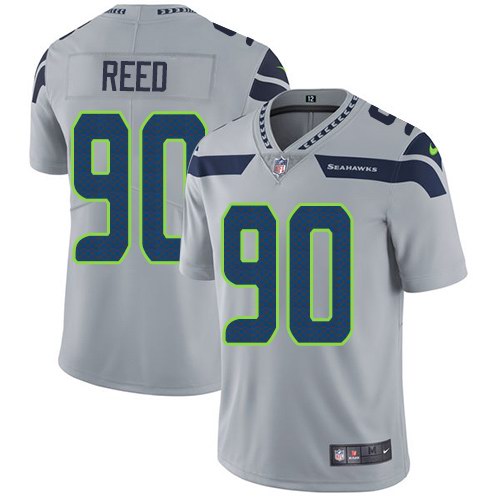 Seahawks 90 Jarran Reed Grey Vapor Untouchable Limited Jersey