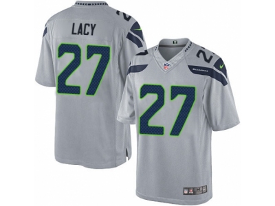 Seattle Seahawks 27 Eddie Lacy Limited Grey Alternate NFL Jersey