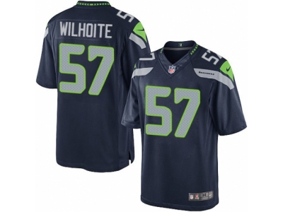 Seattle Seahawks 57 Michael Wilhoite Limited Steel Blue Team Color NFL Jersey