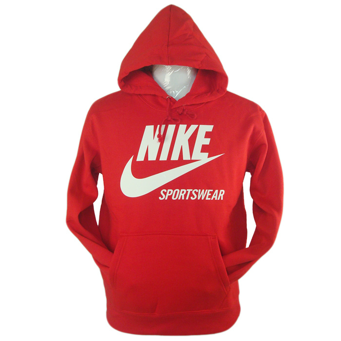  Sportswear Flocking Red Hoody
