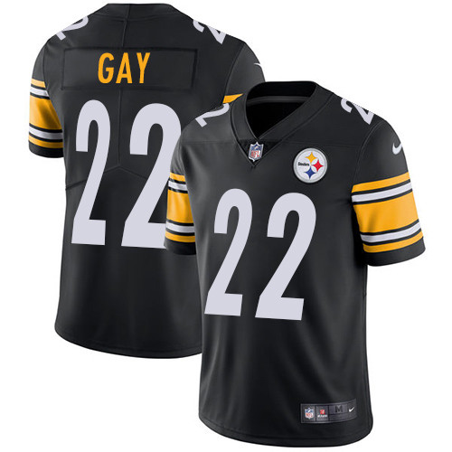 Steelers 22 William Gay Black Vapor Untouchable Player Limited Jersey