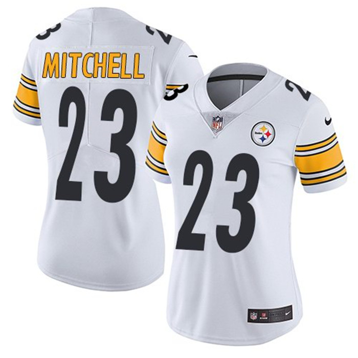 Steelers 23 Mike Mitchell White Women Vapor Untouchable Limited Jersey