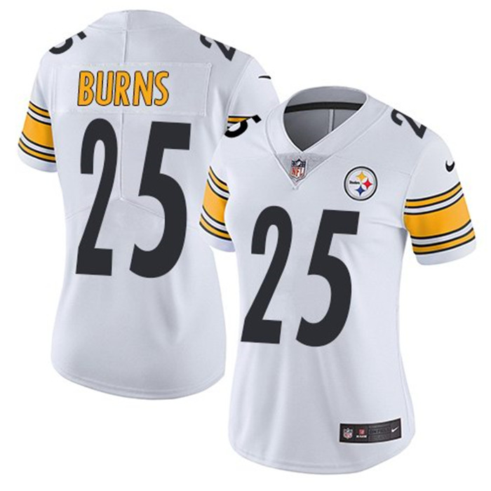 Steelers 25 Artie Burns White Women Vapor Untouchable Limited Jersey