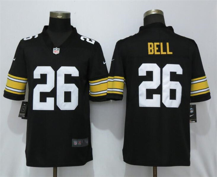 Steelers 26 Le'Veon Bell Black Alternate Game Jersey