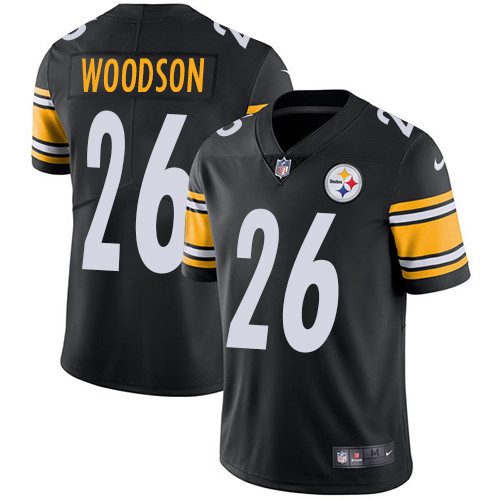 Steelers 26 Rod Woodson Black Vapor Untouchable Player Limited Jersey