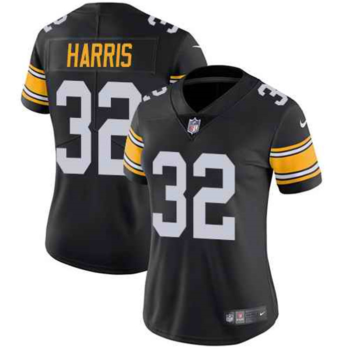 Steelers 32 Franco Harris Black Alternate Women Vapor Untouchable Limited Jersey