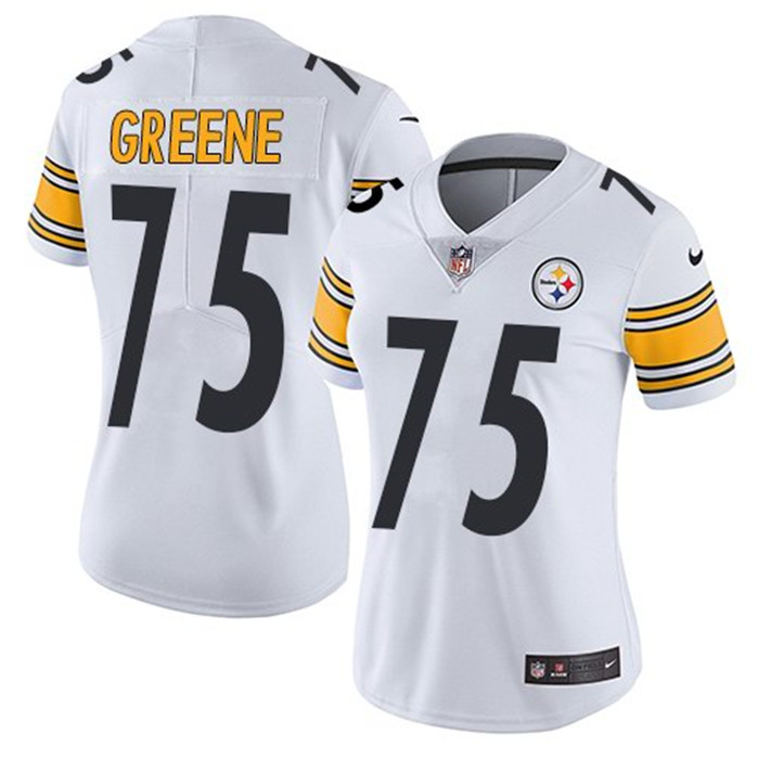 Steelers 75 Joe Greene White Women Vapor Untouchable Limited Jersey