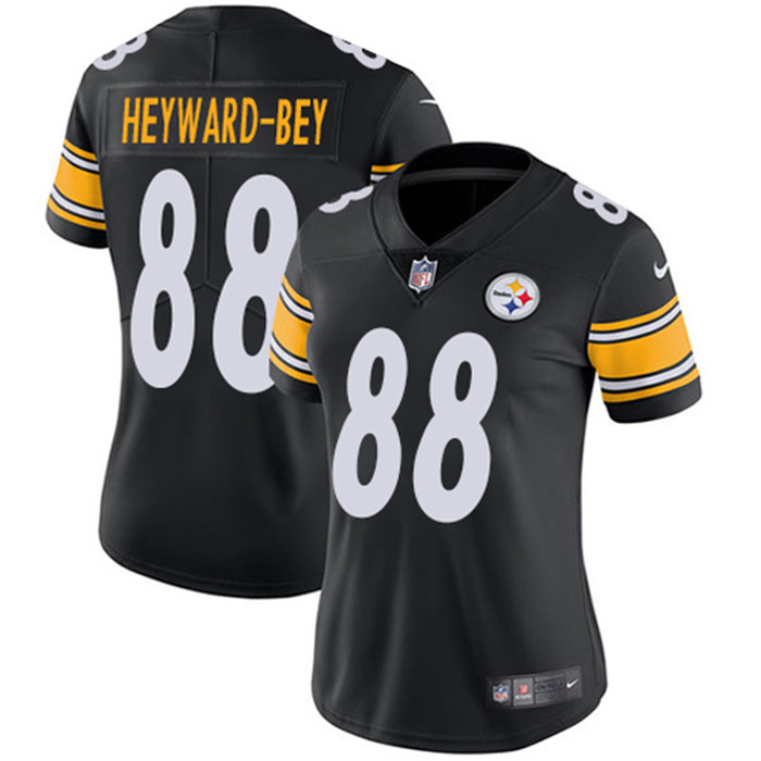 Steelers 88 Darrius Heyward Bey Black Women Vapor Untouchable Limited Jersey