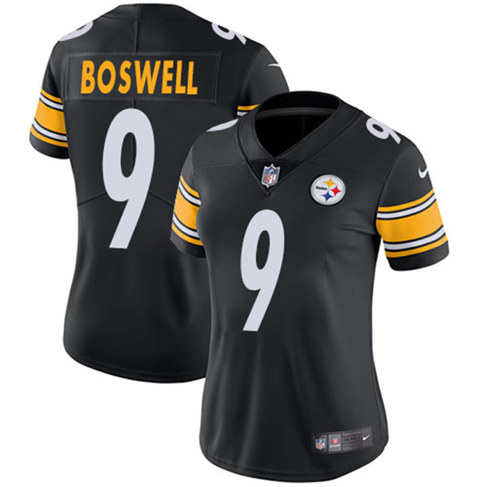 Steelers 9 Chris Boswell Black Women Vapor Untouchable Limited Jersey