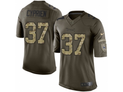 Tennessee Titans 37 Johnathan Cyprien Limited Green Salute to Service NFL Jersey