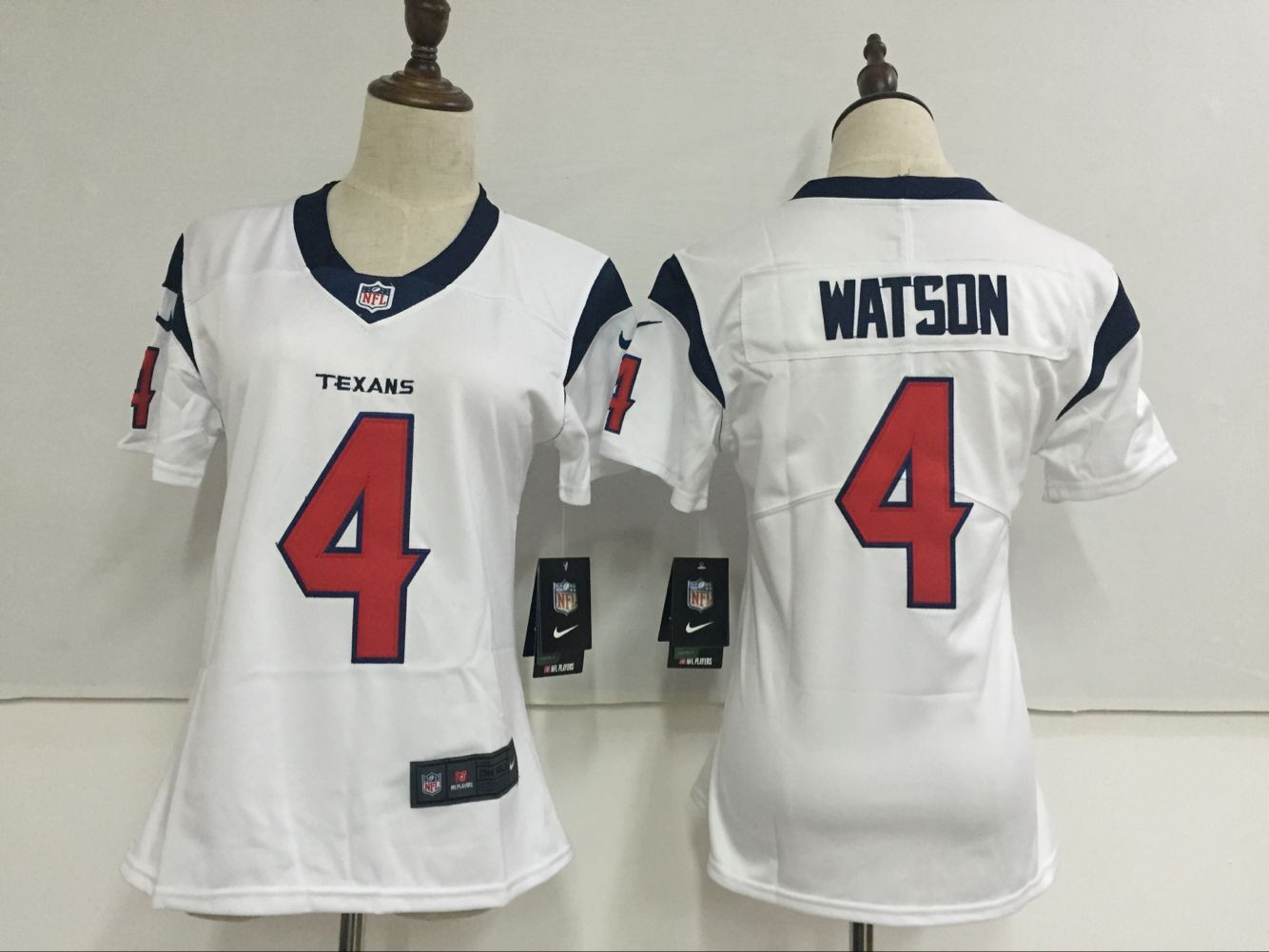 Texans 4 Deshaun Watson White Women Vapor Untouchable Player Limited Jersey