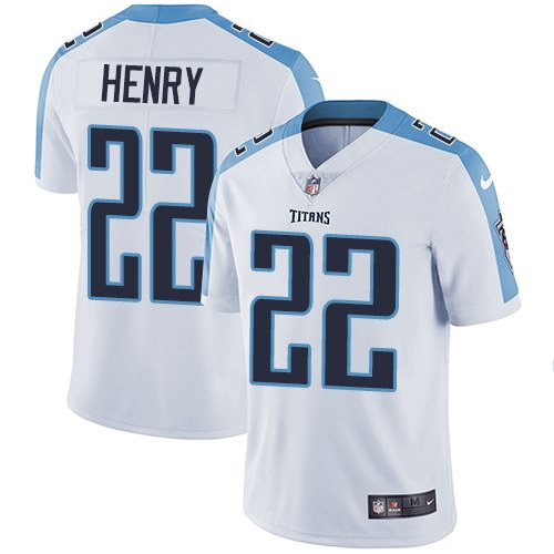 Titans 22 Derrick Henry White Vapor Untouchable Limited Jersey
